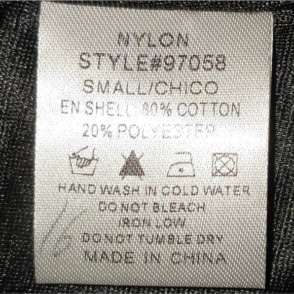 Nylon Black and White Checkered Dress with Red Embroidery Size Small New - Picture 7 of 8